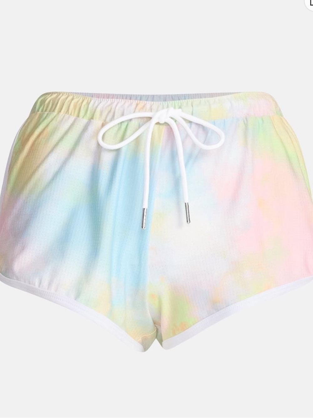 No Boundaries Pride Contrast Binding Mesh Dolphin Shorts